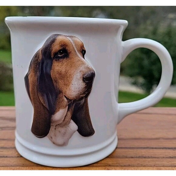Basset Hound Dog Ceramic Mug Coffee Cup Embossed XPRES Long Ears Gift Novelty - Picture 2 of 11